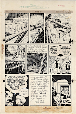 Will Eisner Original Spirit Art: My Day at the Zoo p. 7