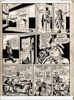 Will Eisner Original Spirit Art: Page 2 Election of Mr. Bowser (1947)